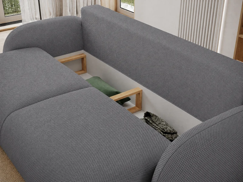 Canapé convertible design CADET avec coffre de rangement