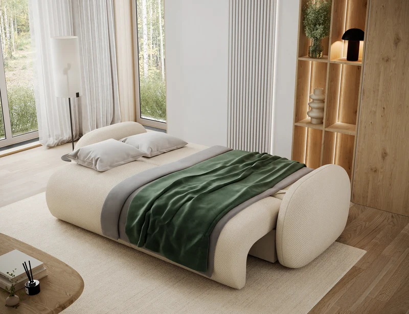 Canapé convertible design CADET avec coffre de rangement