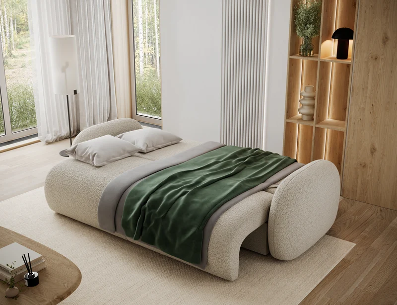 Canapé convertible design CADET avec coffre de rangement