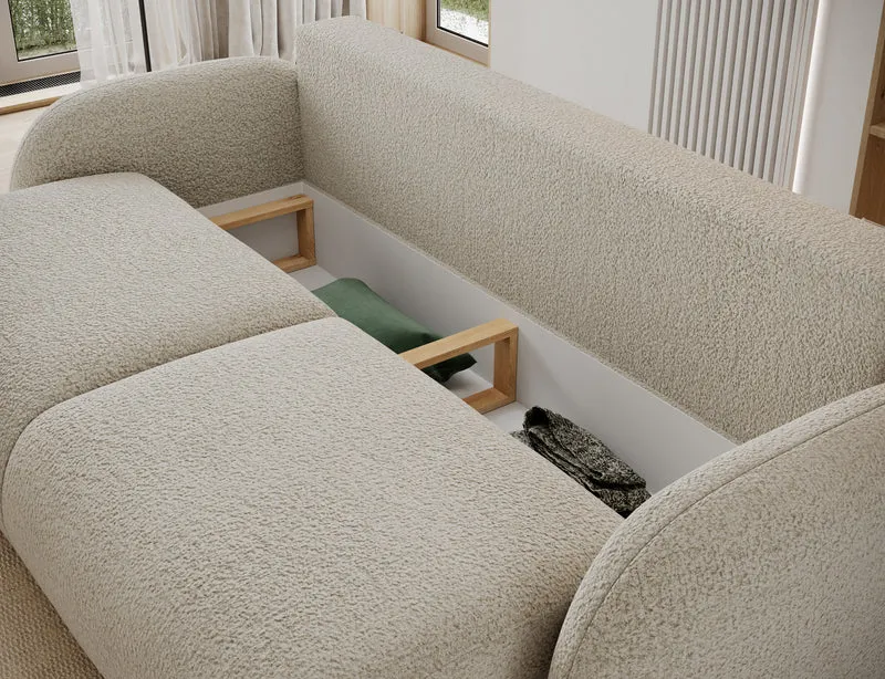 Canapé convertible design CADET avec coffre de rangement