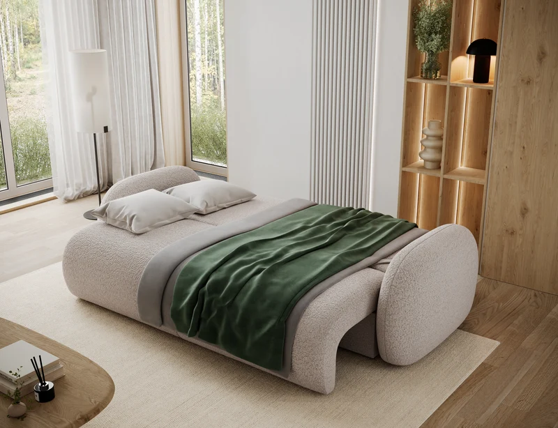 Canapé convertible design CADET avec coffre de rangement