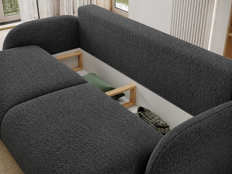 Canapé convertible design CADET avec coffre de rangement
