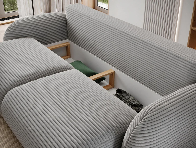 Canapé convertible design CADET avec coffre de rangement