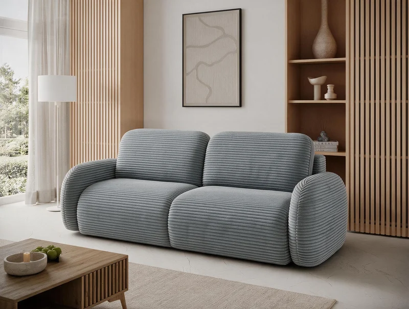 Canapé convertible design CADET avec coffre de rangement