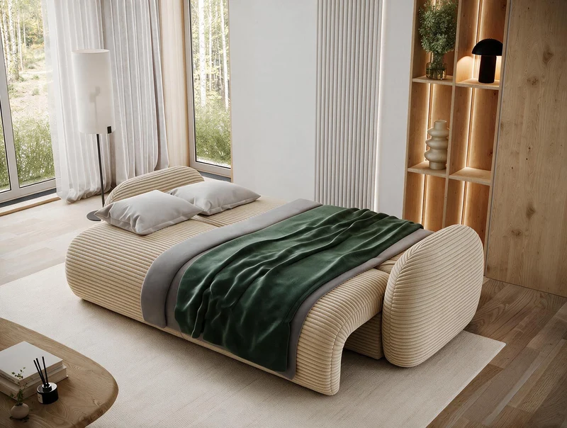 Canapé convertible design CADET avec coffre de rangement