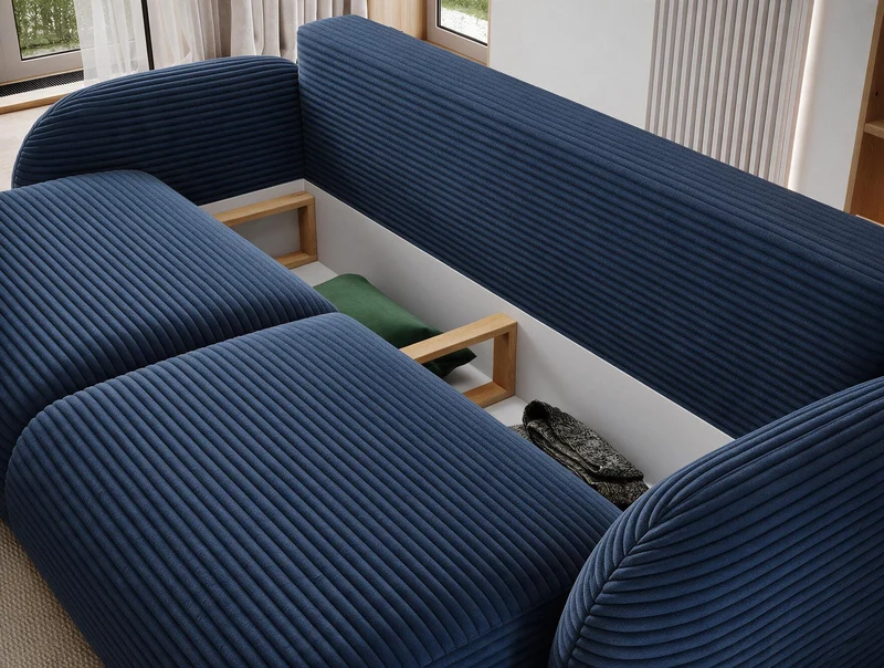 Canapé convertible design CADET avec coffre de rangement