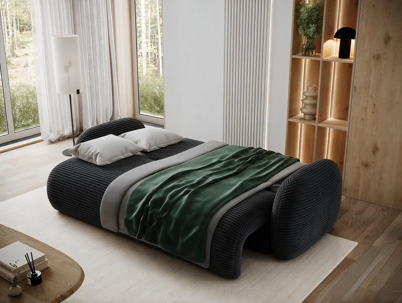 Canapé convertible design CADET avec coffre de rangement