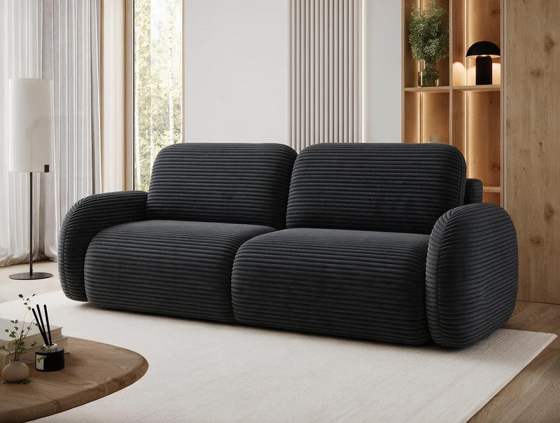 Canapé convertible design CADET avec coffre de rangement