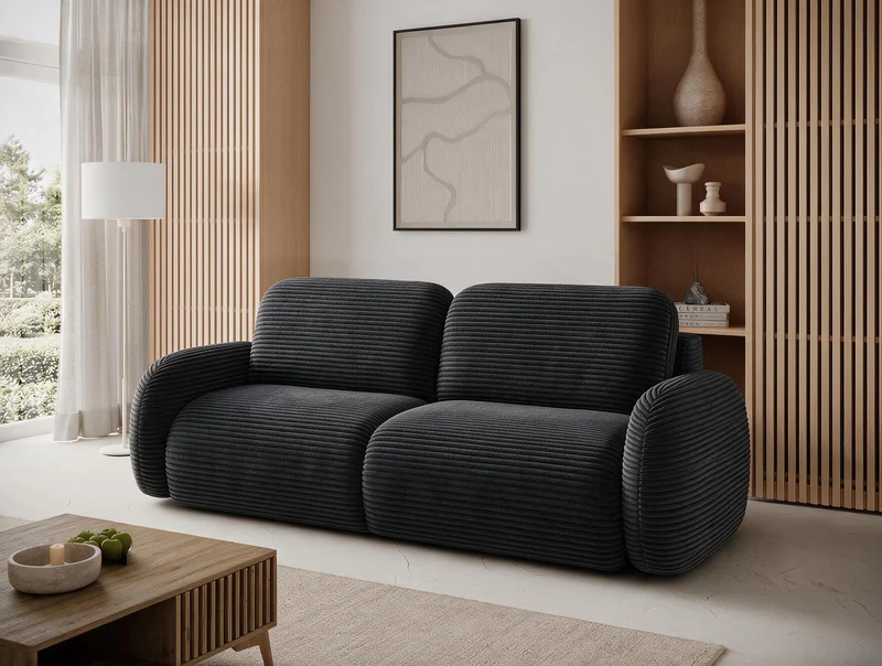 Canapé convertible design CADET avec coffre de rangement
