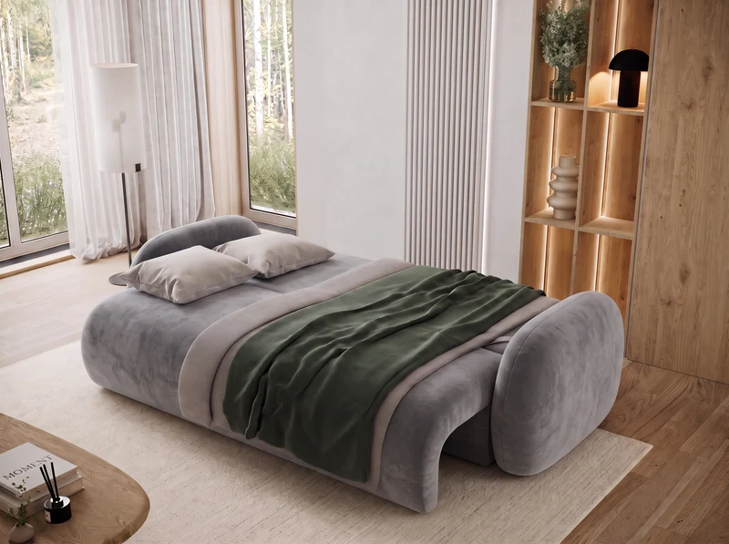 Canapé convertible design CADET avec coffre de rangement