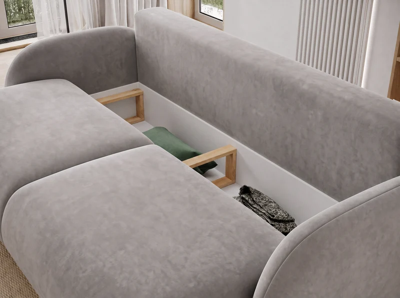 Canapé convertible design CADET avec coffre de rangement