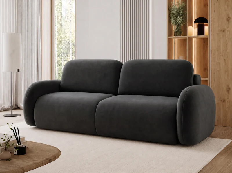 Canapé convertible design CADET avec coffre de rangement