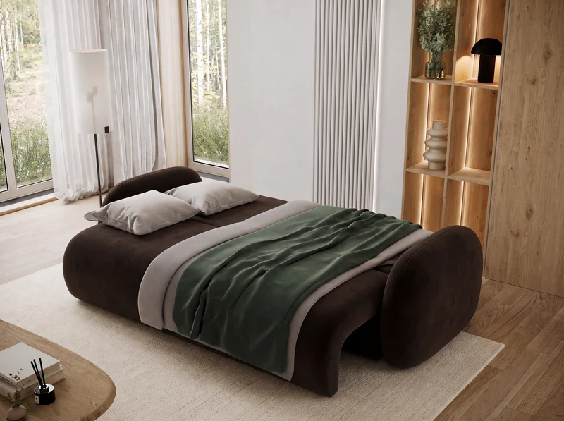 Canapé convertible design CADET avec coffre de rangement