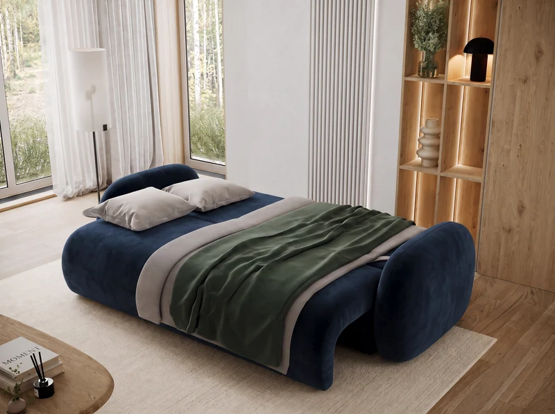 Canapé convertible design CADET avec coffre de rangement