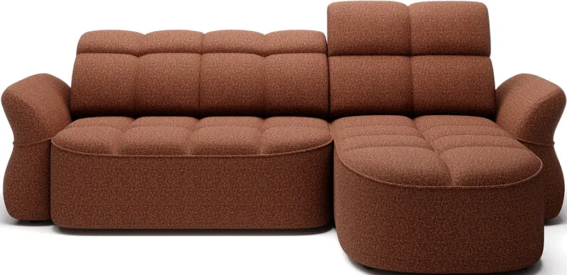 Canapé d'angle convertible électrique design DROUOT avec coffre de rangement