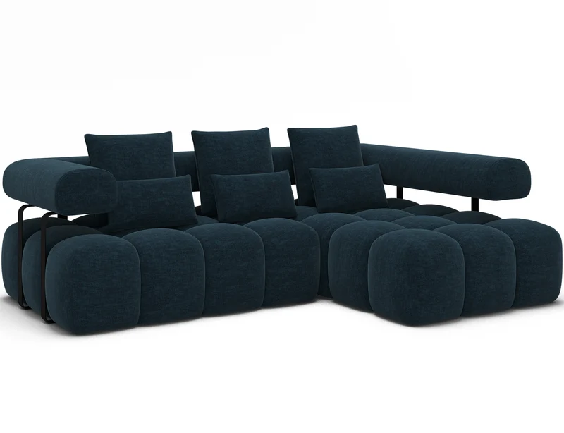 Canapé d'angle convertible design DUROC avec extension électrique