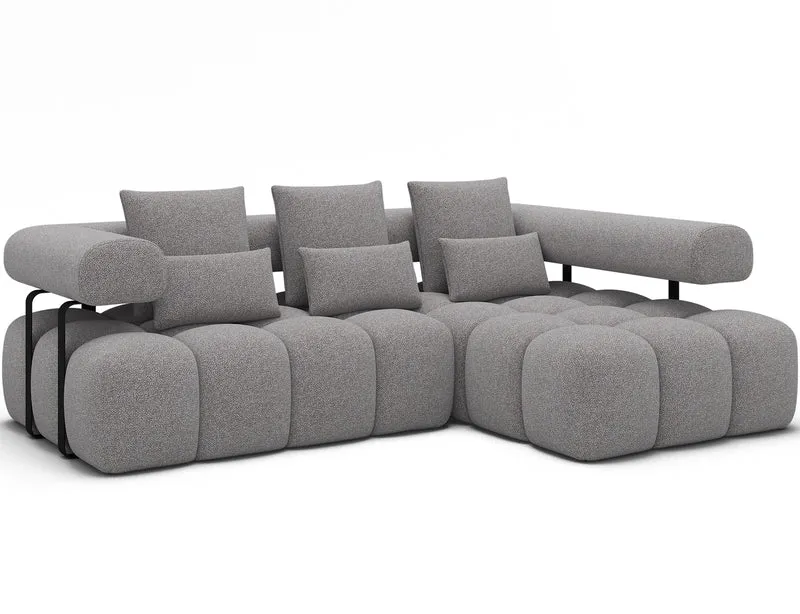 Canapé d'angle convertible design DUROC avec extension électrique