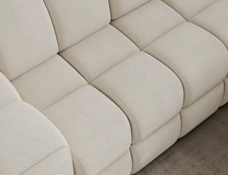 Canapé d'angle convertible design VANEAU avec coffre de rangement