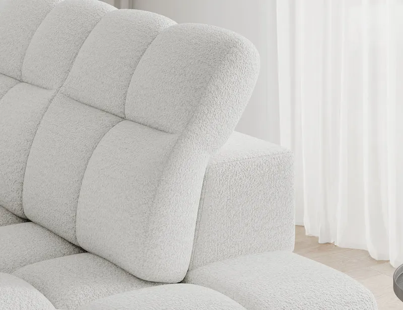 Canapé d'angle convertible design VANEAU avec coffre de rangement
