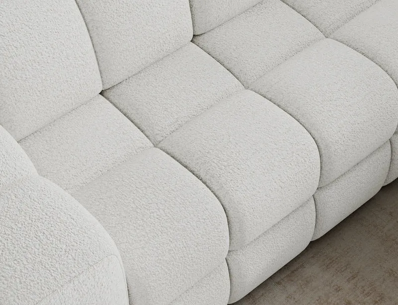 Canapé d'angle convertible design VANEAU avec coffre de rangement