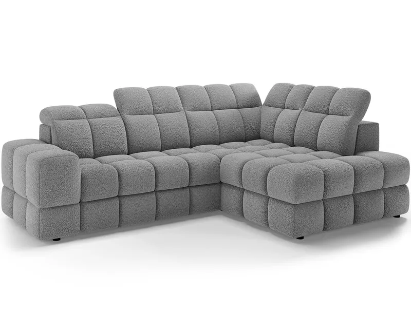 Canapé d'angle convertible design VANEAU avec coffre de rangement