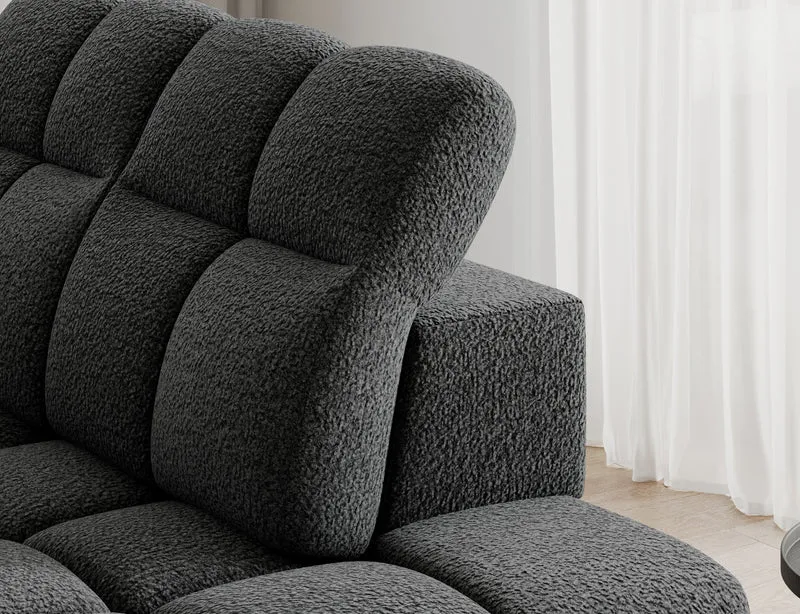 Canapé d'angle convertible design VANEAU avec coffre de rangement