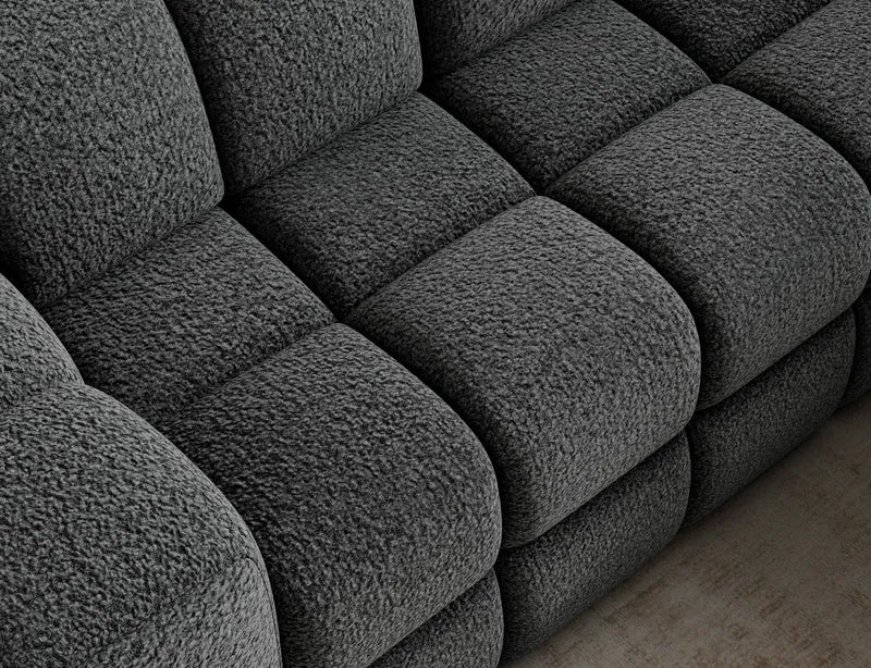 Canapé d'angle convertible design VANEAU avec coffre de rangement