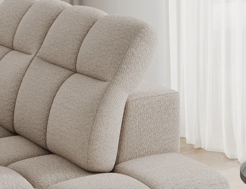 Canapé d'angle convertible design VANEAU avec coffre de rangement