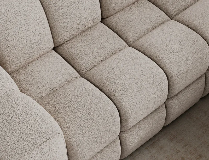 Canapé d'angle convertible design VANEAU avec coffre de rangement