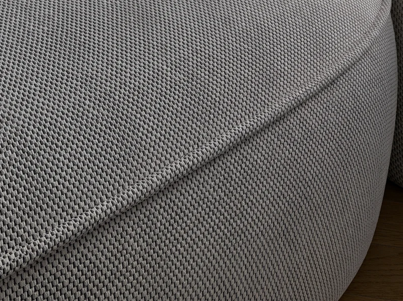 Canapé d'angle convertible design MIRABEAU avec coffre de rangement