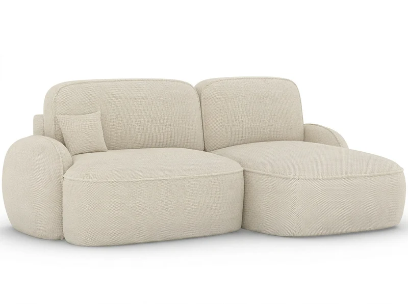 Canapé d'angle convertible design MIRABEAU avec coffre de rangement