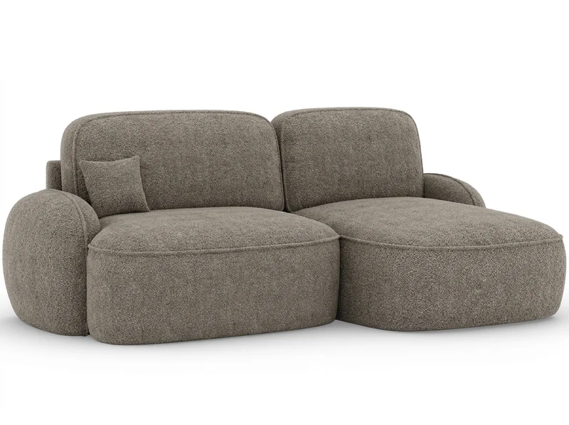 Canapé d'angle convertible design MIRABEAU avec coffre de rangement