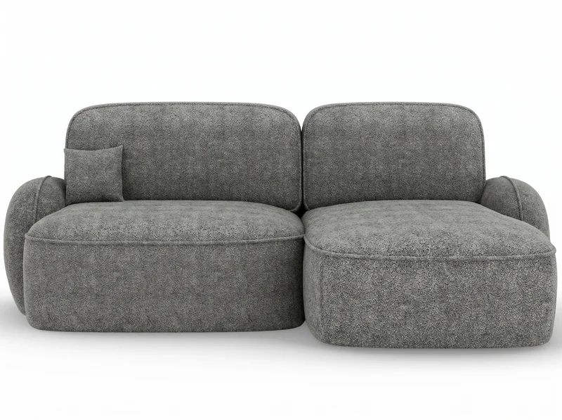 Canapé d'angle convertible design MIRABEAU avec coffre de rangement