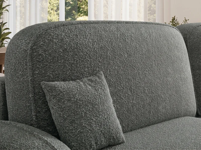Canapé d'angle convertible design MIRABEAU avec coffre de rangement