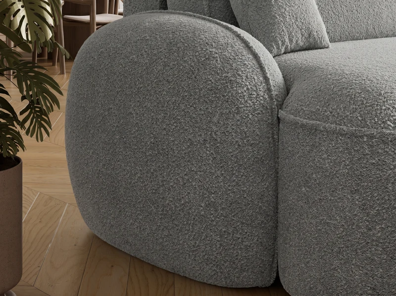 Canapé d'angle convertible design MIRABEAU avec coffre de rangement