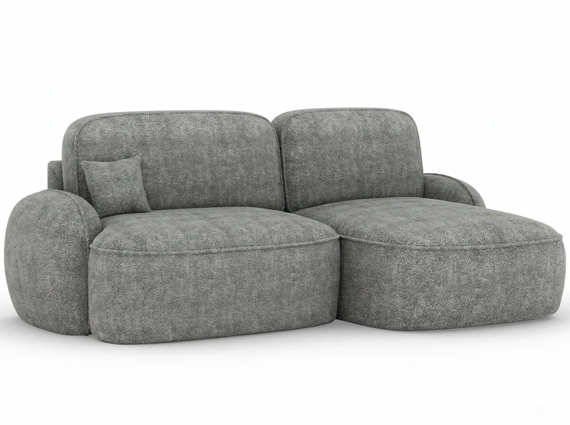 Canapé d'angle convertible design MIRABEAU avec coffre de rangement