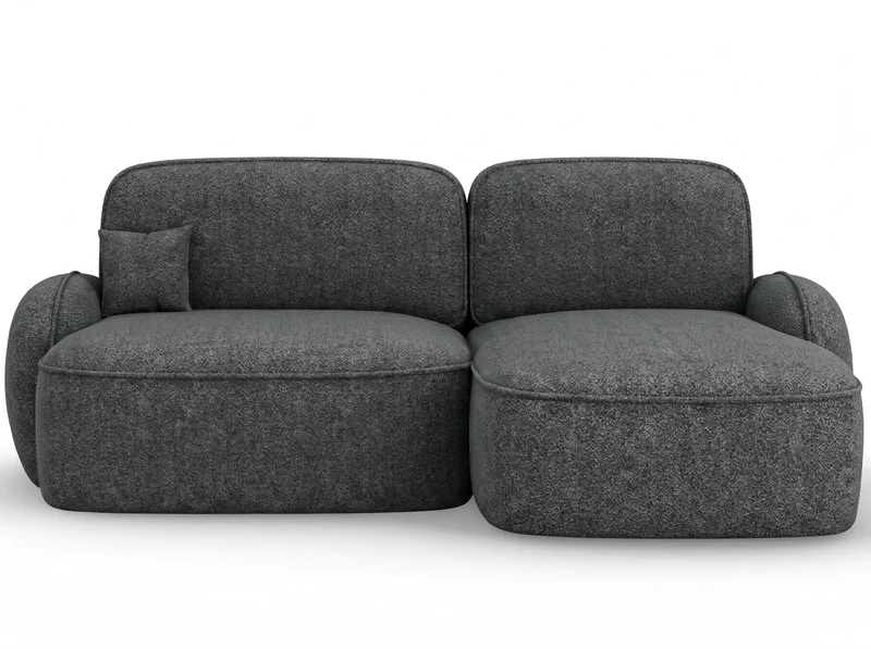 Canapé d'angle convertible design MIRABEAU avec coffre de rangement