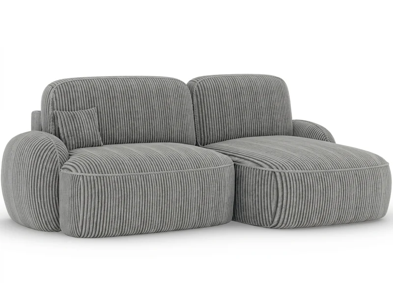 Canapé d'angle convertible design MIRABEAU avec coffre de rangement