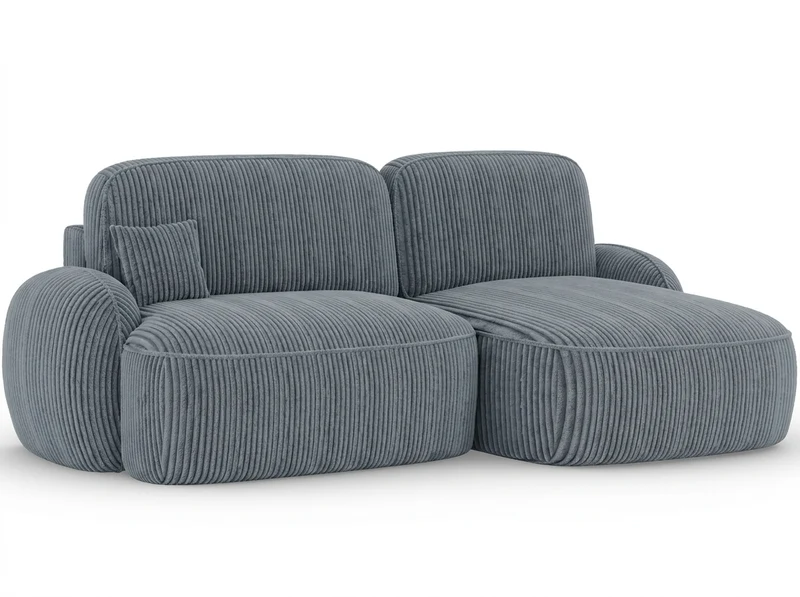 Canapé d'angle convertible design MIRABEAU avec coffre de rangement