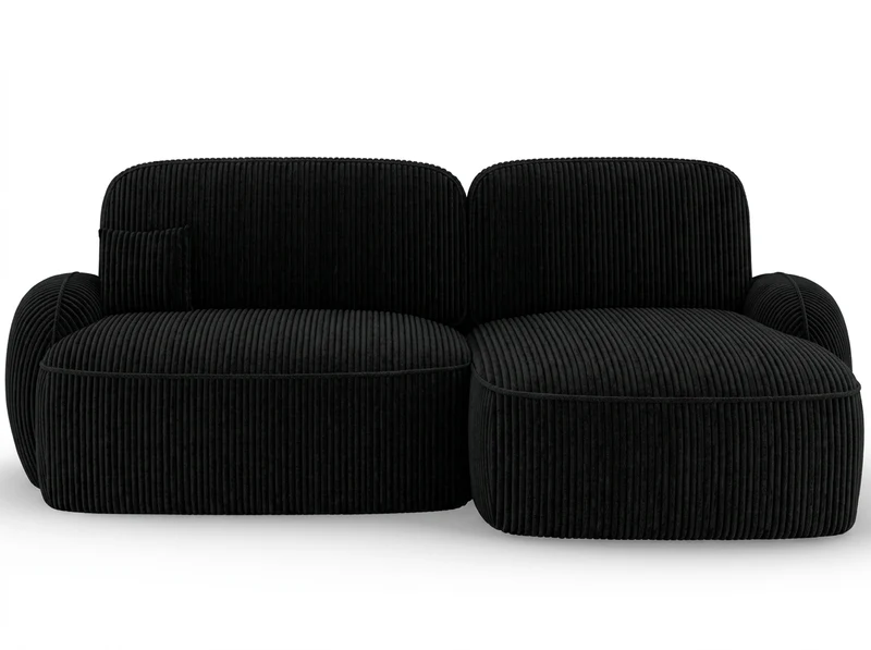 Canapé d'angle convertible design MIRABEAU avec coffre de rangement