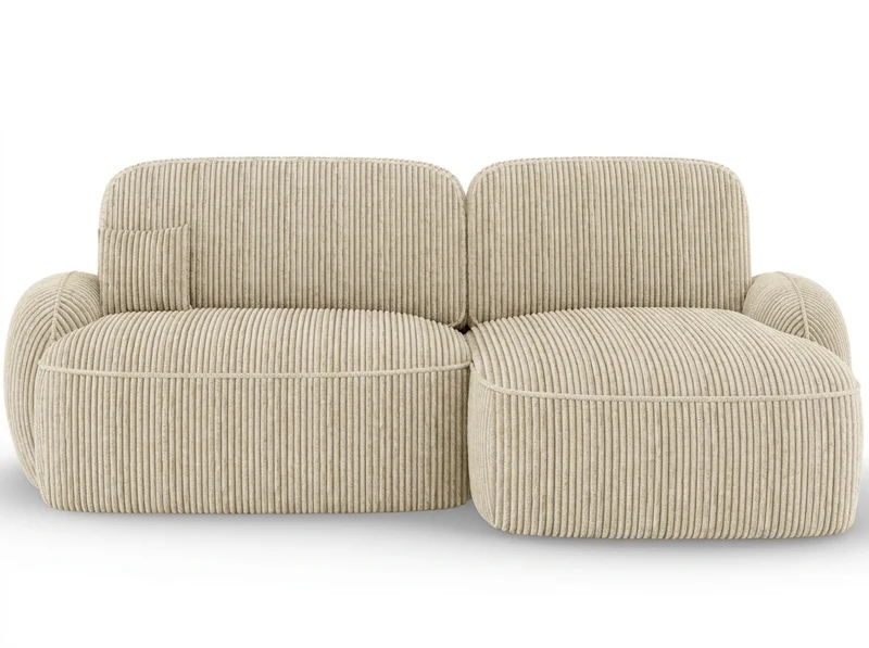 Canapé d'angle convertible design MIRABEAU avec coffre de rangement