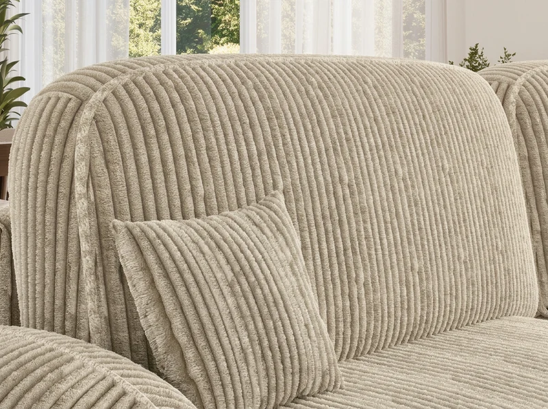 Canapé d'angle convertible design MIRABEAU avec coffre de rangement
