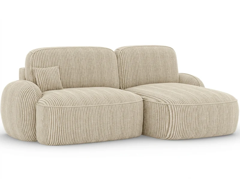 Canapé d'angle convertible design MIRABEAU avec coffre de rangement