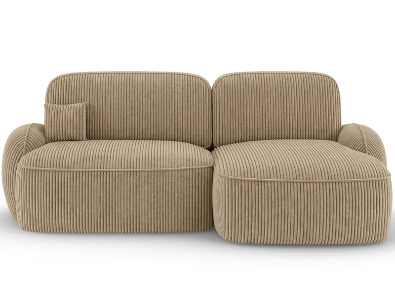 Canapé d'angle convertible design MIRABEAU avec coffre de rangement