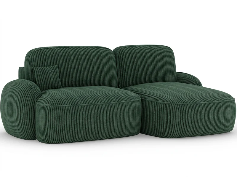 Canapé d'angle convertible design MIRABEAU avec coffre de rangement