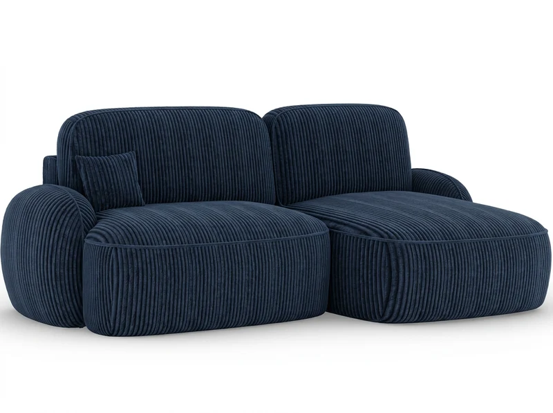 Canapé d'angle convertible design MIRABEAU avec coffre de rangement