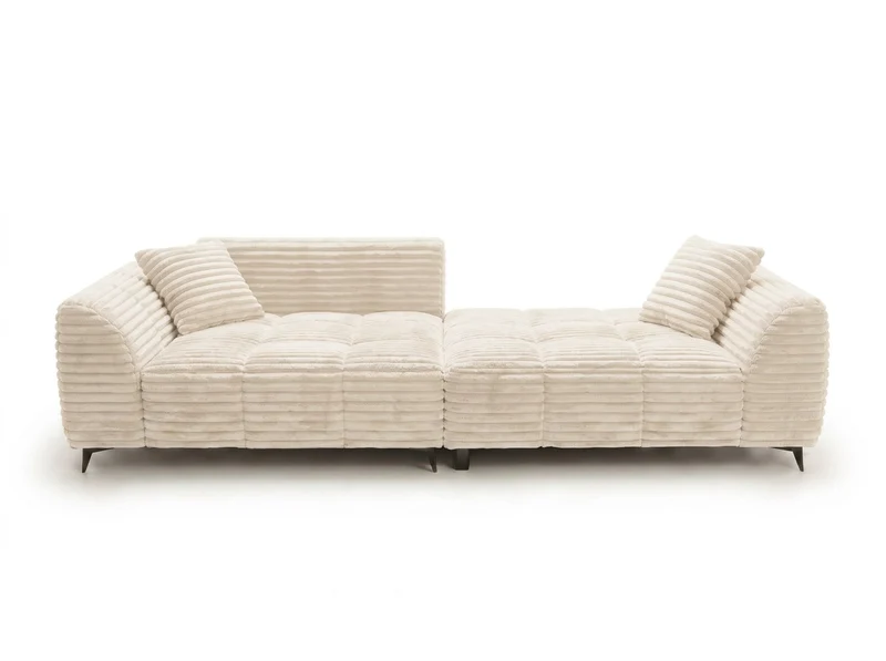 Canapé d’angle convertible design BATIGNOLLES avec coffre de rangement