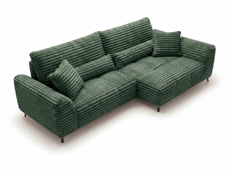 Canapé d’angle convertible design BATIGNOLLES avec coffre de rangement