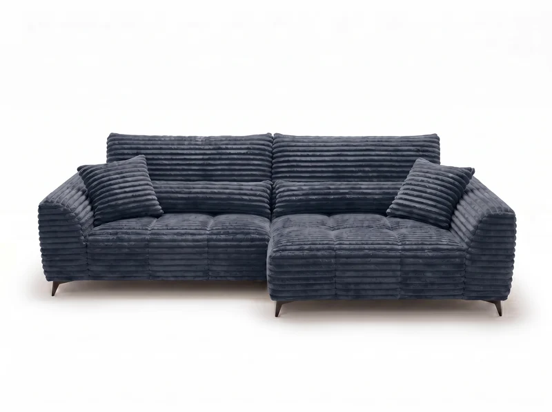 Canapé d’angle convertible design BATIGNOLLES avec coffre de rangement
