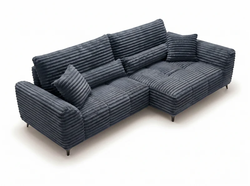 Canapé d’angle convertible design BATIGNOLLES avec coffre de rangement